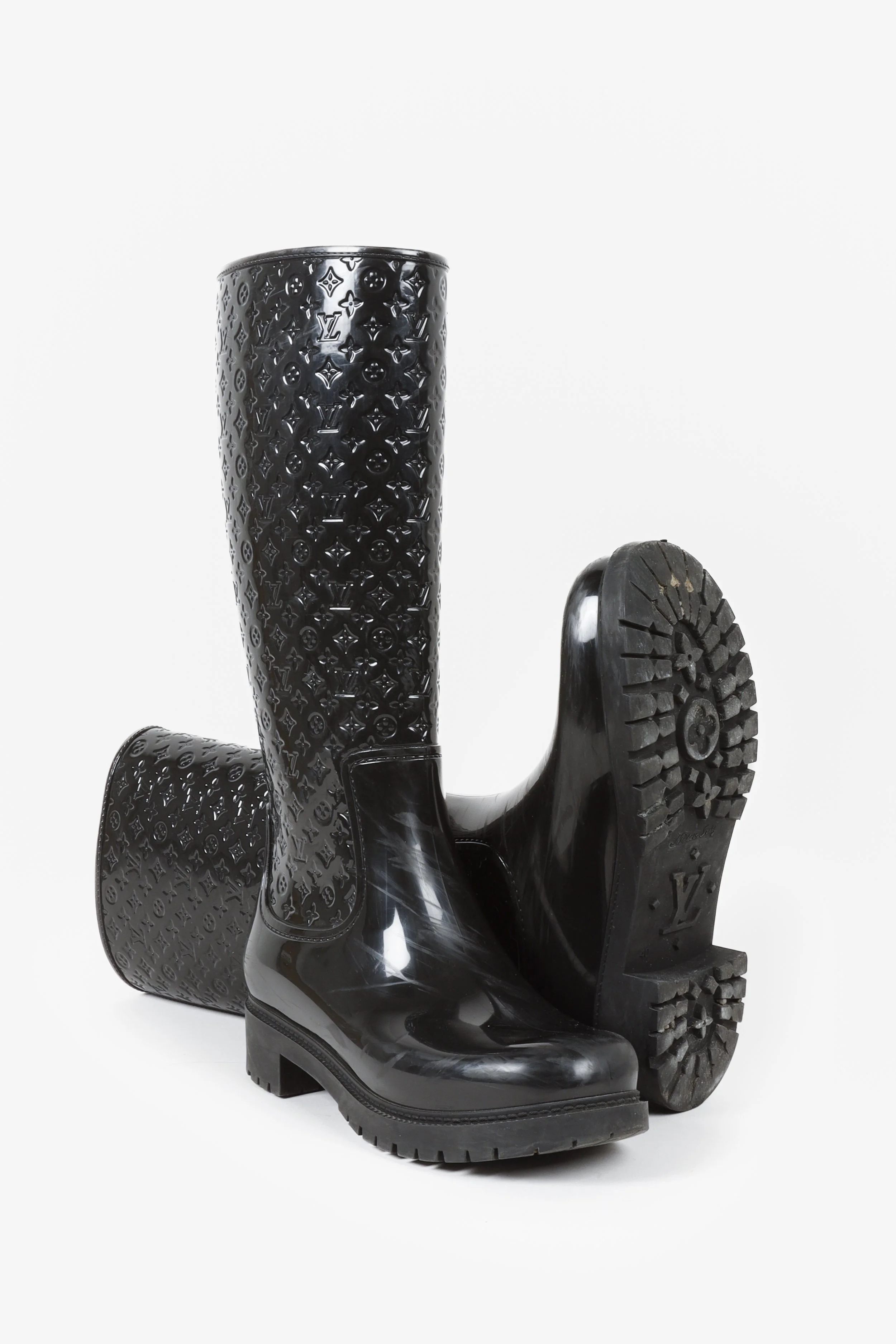 Louis vuitton hot sale boots black